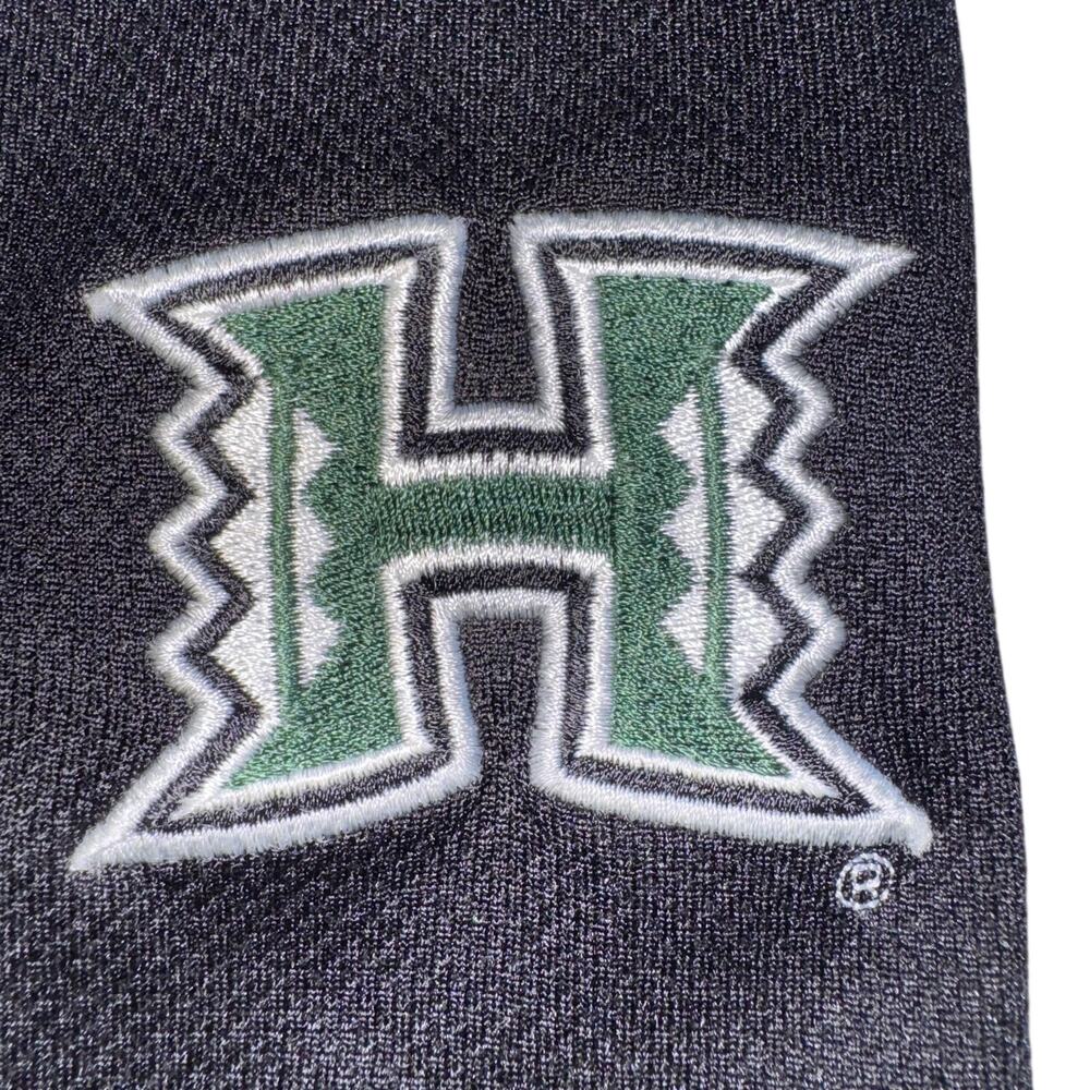 UNIVERSITY OF HAWAII RAINBOW WARRIORS SHORTS MEN SMALL BLACK GREEN ATHLETIC